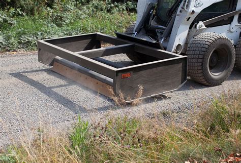 grade driveway with skid steer|skid steer box grader attachment.